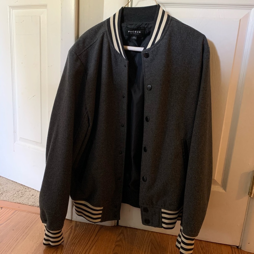 Pacsun Varsity Jacket Bomber M gray
